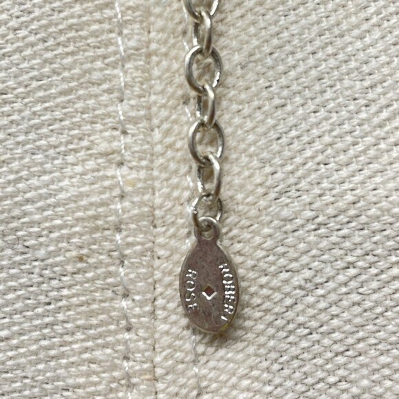 Robert Rose Festoon Necklace Blue Purple Silver-Tone‎ Multi-Strand Faceted Retro - Picture 5 of 9